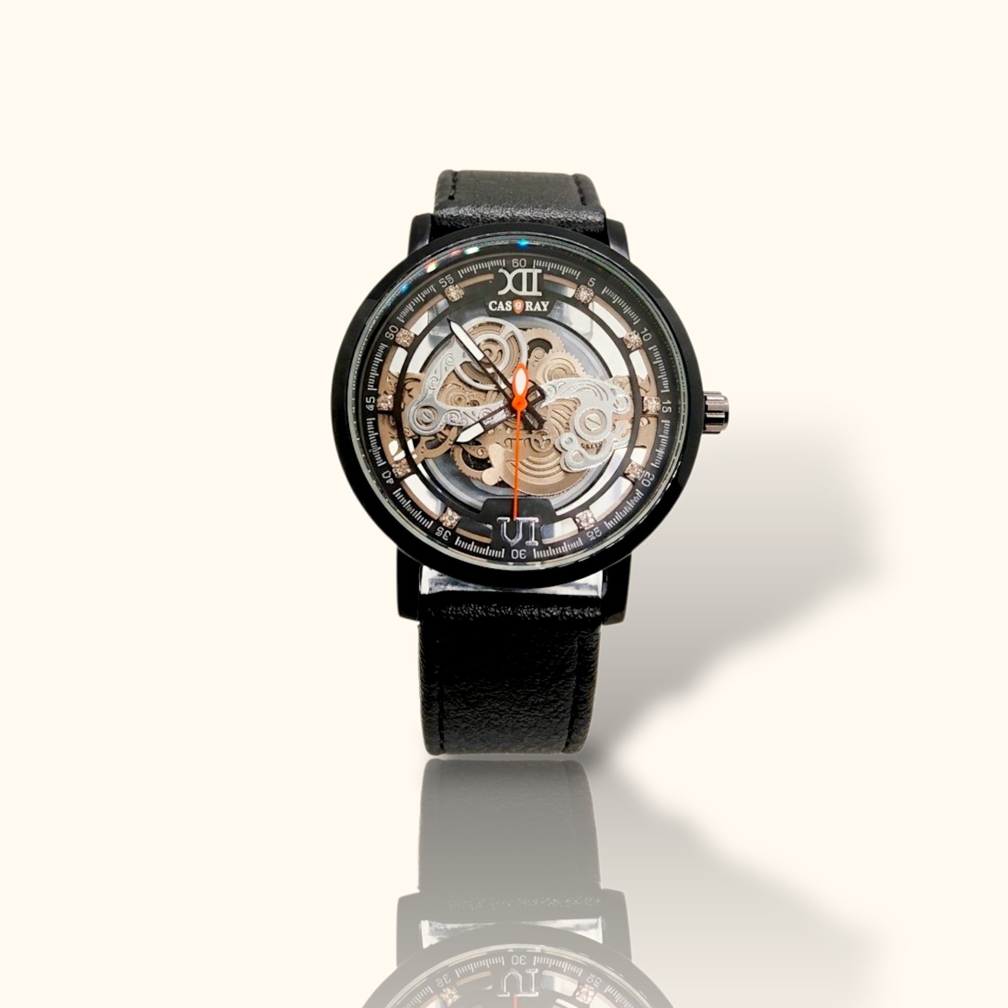 Casray Elegant Skeleton Watch – Automatic Mechanical Timepiece