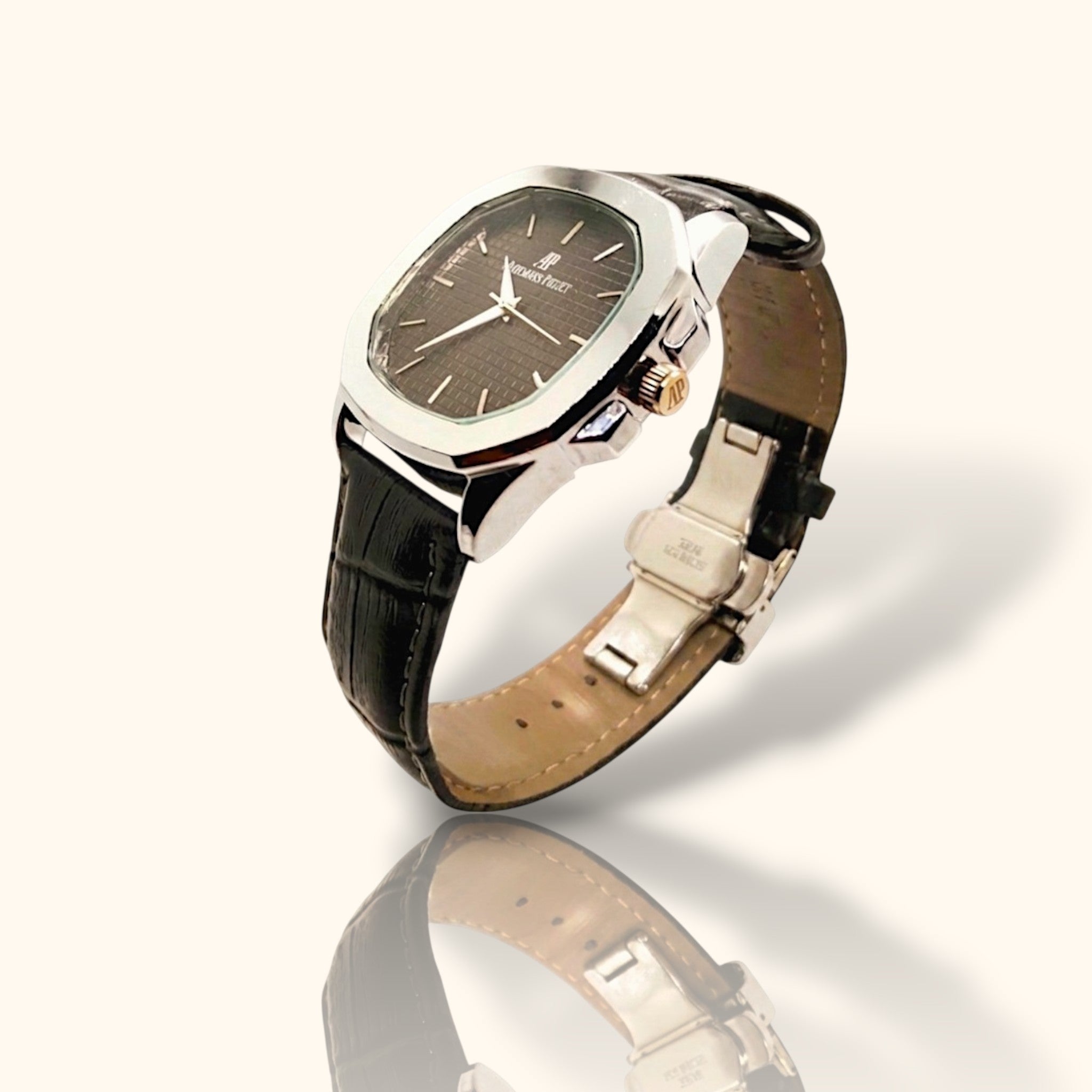 AP Royal Oak Inspired – Charcoal Slate & Silver Steel Edition
