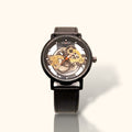 Casray "Gilded Engine" Skeleton Watch – Modern Industrial Aesthetic