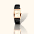 Timeless Elegance: Rose Gold Rectangular Watch