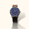 Crystal Time – Deep Brown Dial Men’s Watch with Premium Silicone Strap