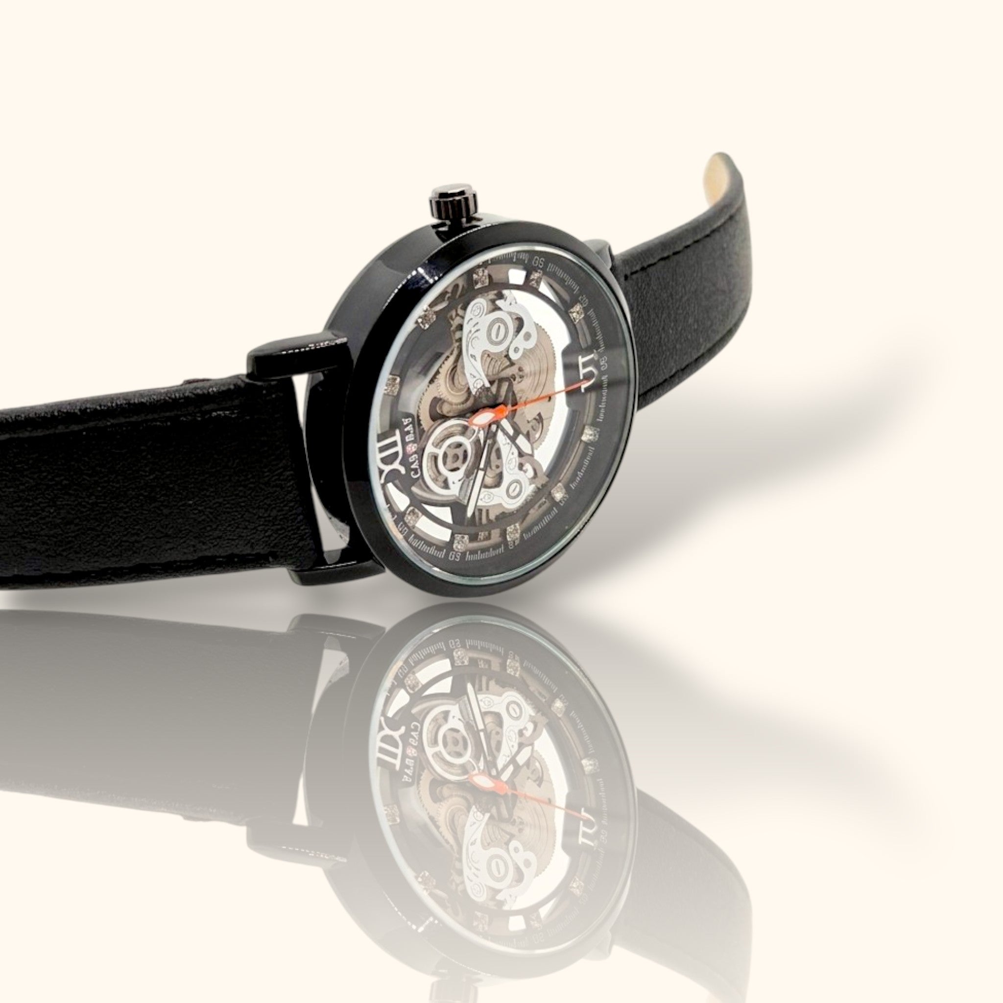 Casray Elegant Skeleton Watch – Automatic Mechanical Timepiece