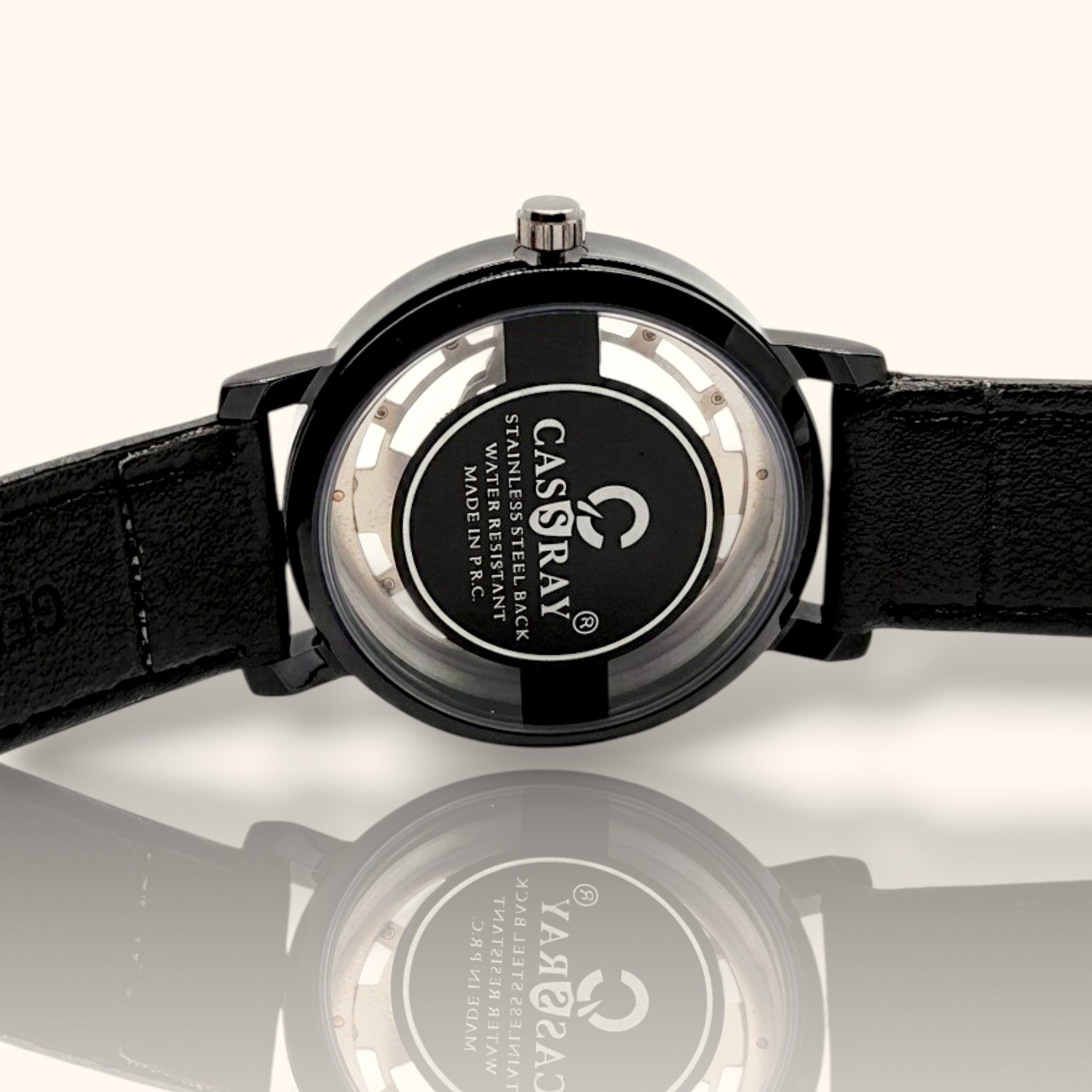 Casray Elegant Skeleton Watch – Automatic Mechanical Timepiece